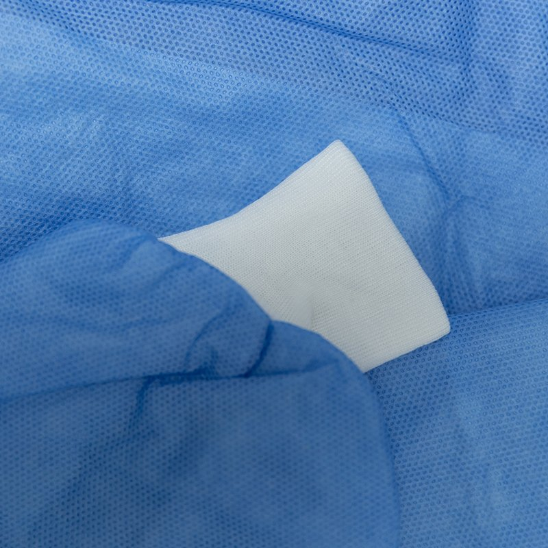 Cost-Effective Non-Woven Reinforced Surgical Gown Isolation Gown with Knit Cuff