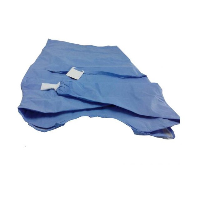 Medical Disposable 30g - 50g SMS Smmms Standard Surgical Gown, Hospital Scrubs Reinforced Antistatic Doctor Operating Coat Clothing