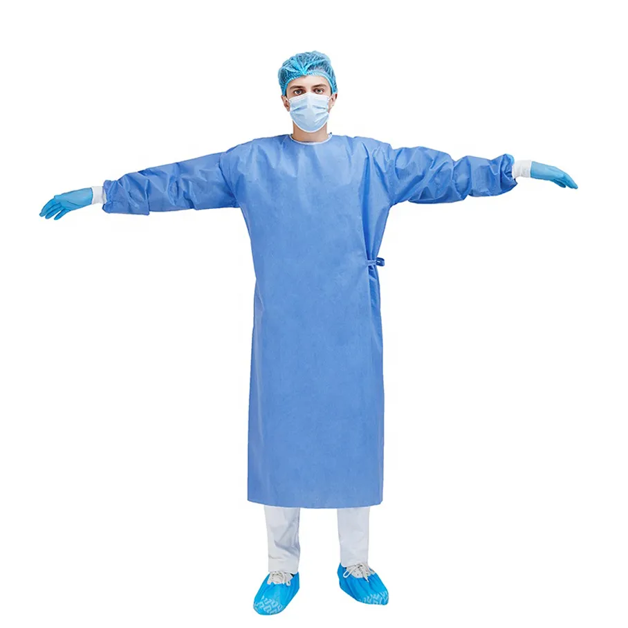 SMS Sterile Surgical Gown Reinforced Drape with Two Towels
