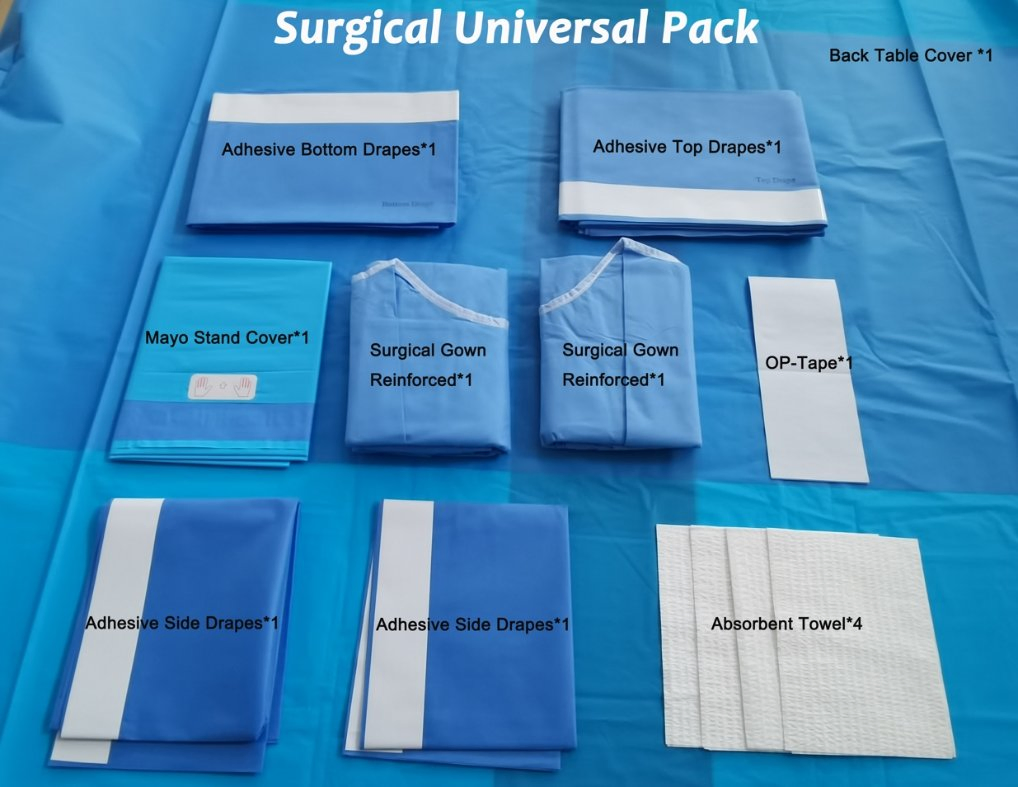 Disposable Consumable Surgical Drapes Set Sterile Surgical Laparotomy Pack
