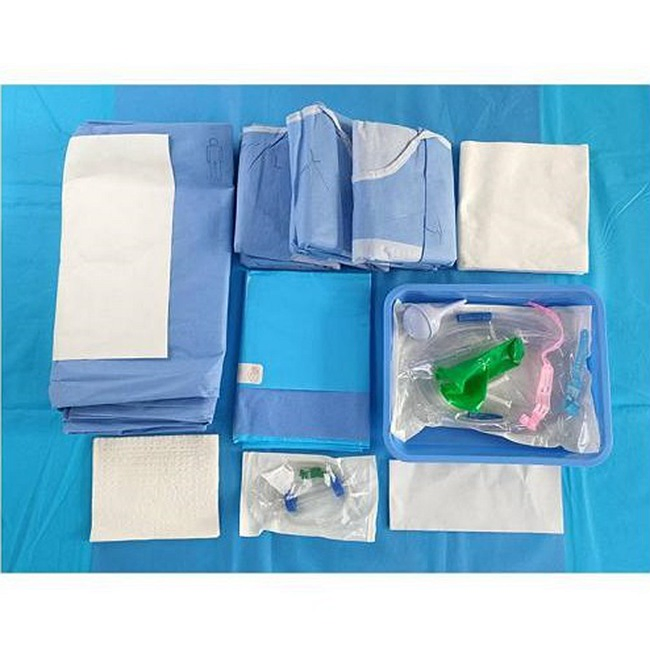Baby Birth Surgical Cesarean C-Section Delivery Hospital Pack, Caesarean Cesarean Section Universal General Surgical Kit Operation Drape Pack