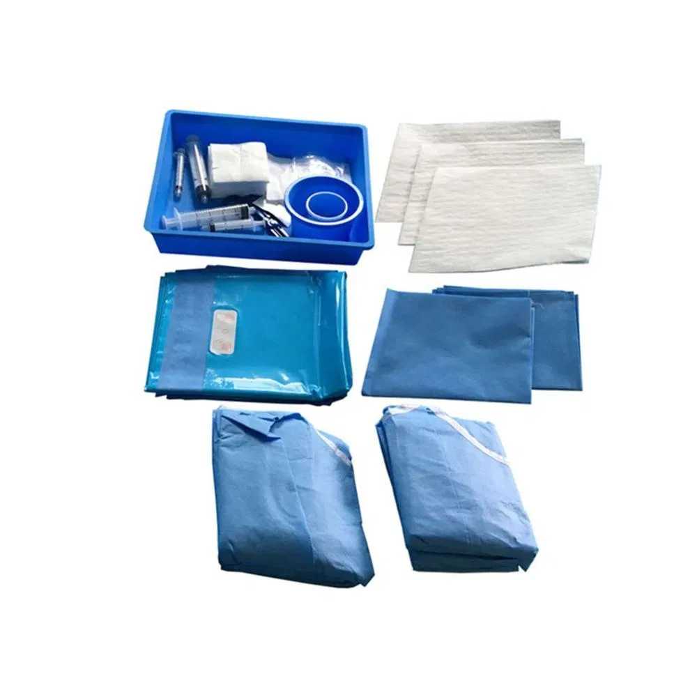 Disposable Sterile Waterproof Surgical Laparotomy Drape with Pouch