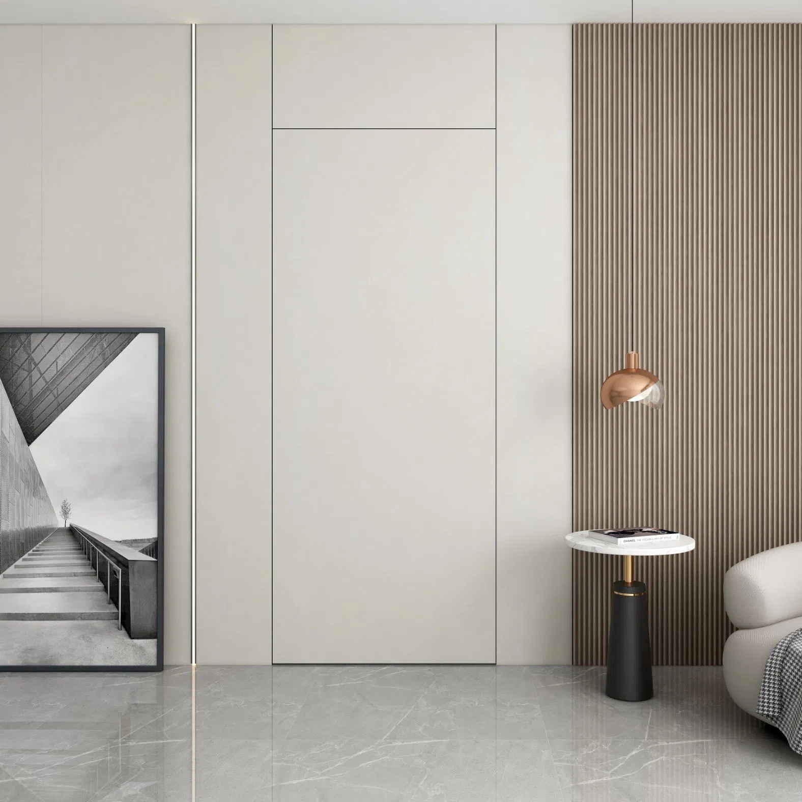 باب مسطح مصنوع من مواد صديقة للبيئة ومتين للاستخدام في تصميم داخلي للمكاتب والفنادق بسعر المصنع
