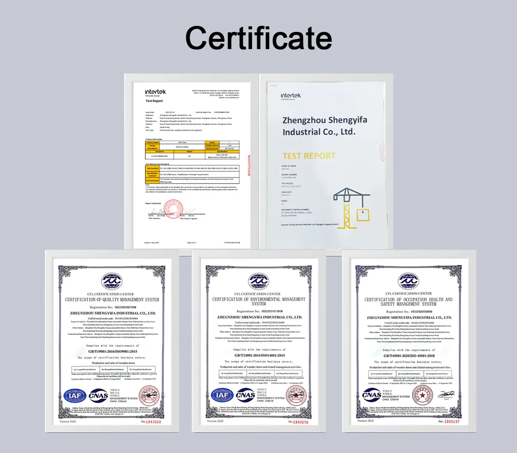 Certificates