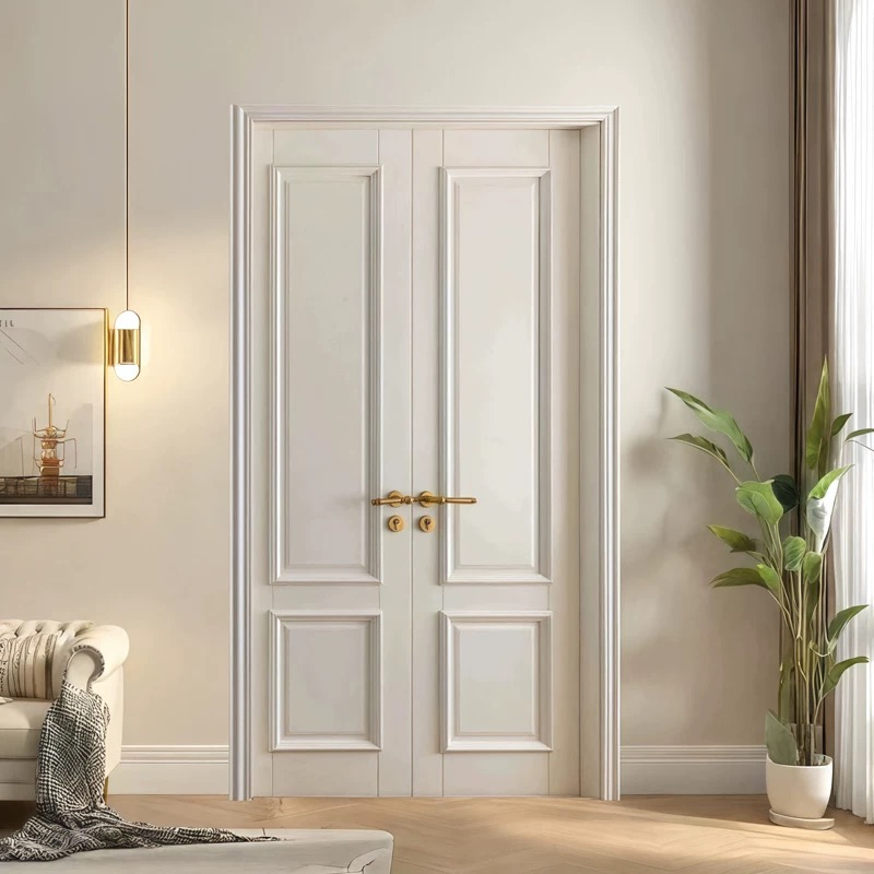 باب مزدوج حديث بتصميم مجوف ومقاوم للماء وصديق للبيئة للاستخدام الداخلي