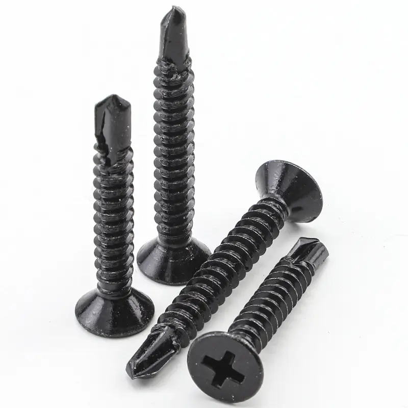 Black zinc countersunk head self drilling screw2mwq