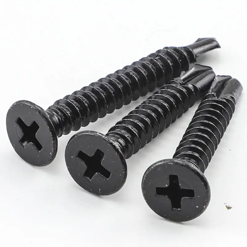 Black zinc countersunk head self drilling screw16j0