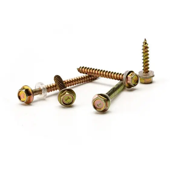 Colored zinc plated hexagonal head self tapping screws1 (6)hrf