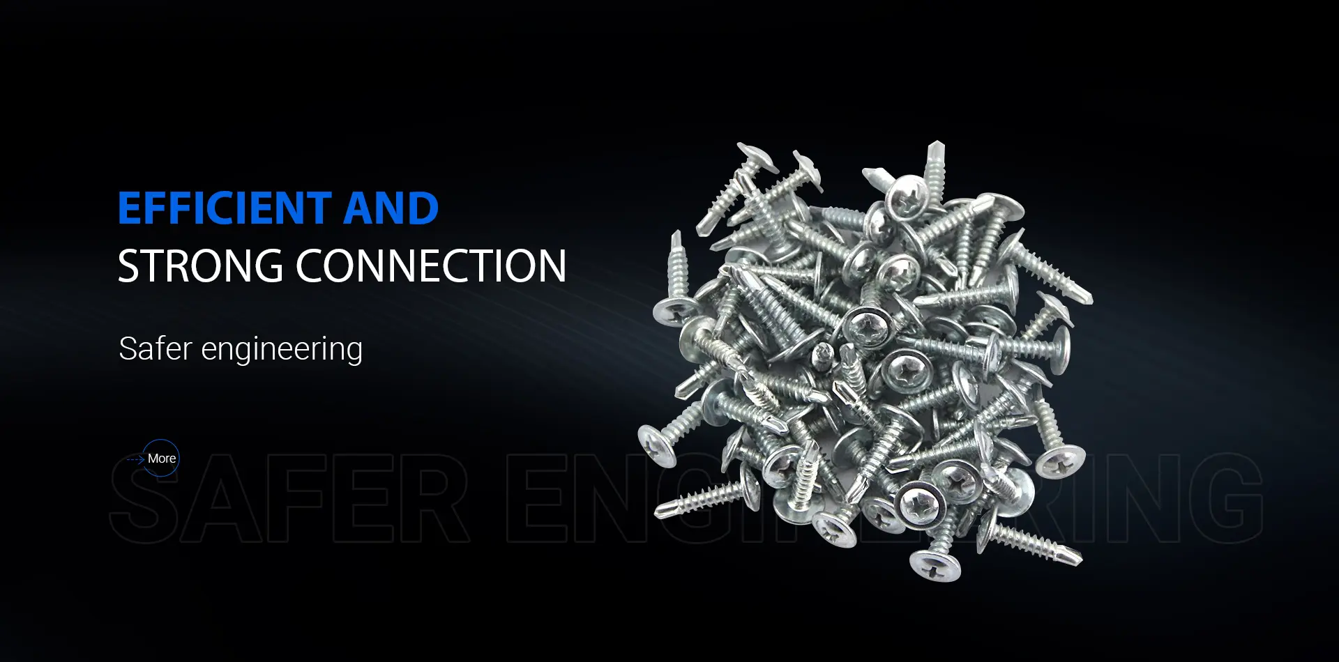 Ningyuan fastener product range — photovoltaic and structural fasteners display
