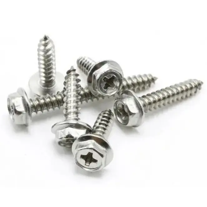 Colored zinc plated hexagonal head self tapping screws1 (3)5sa