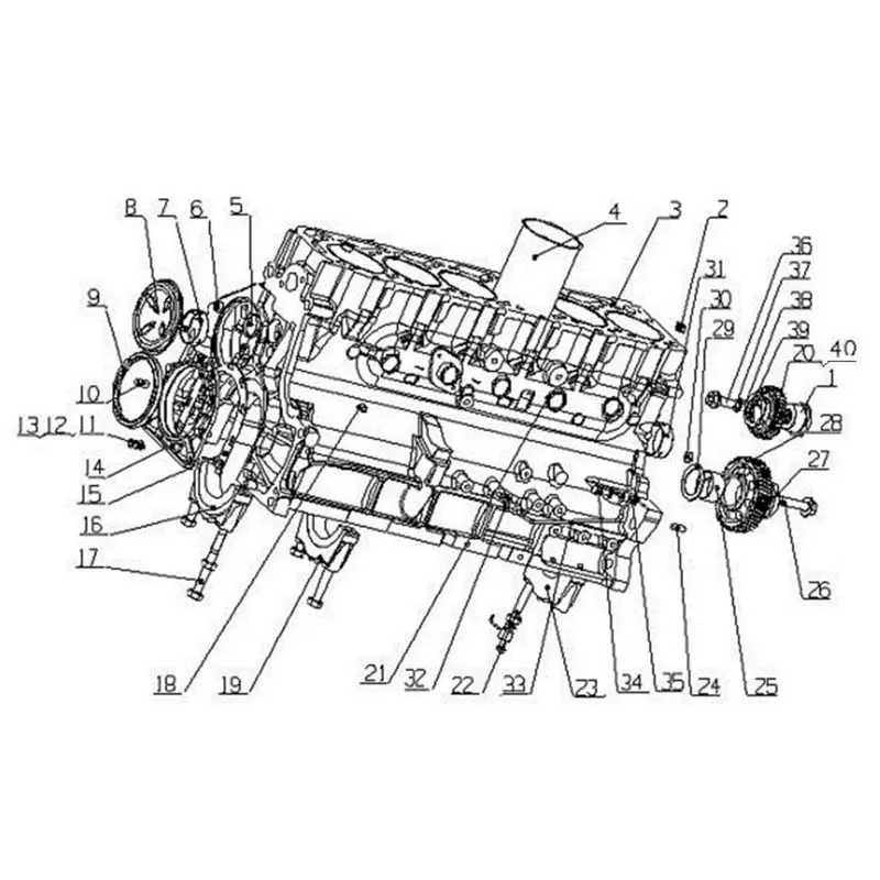 Wholesale Genuine YC6G270-30(G5AQP) Engine Parts - Cylinder Block, Piston, Crankshaft Damper Manufacturer, Supplier