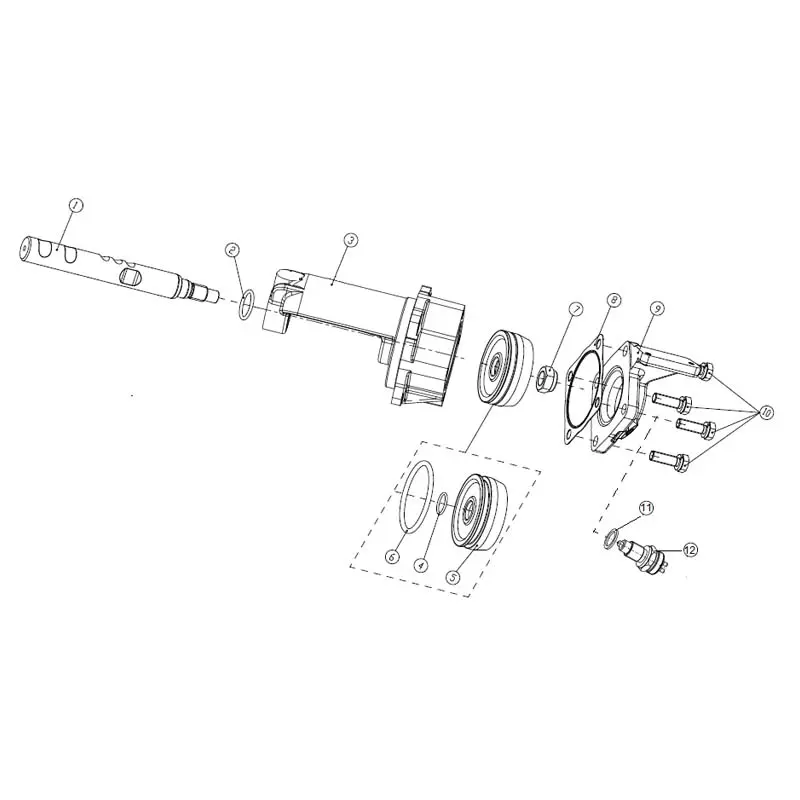 China FAST 12JSDX240T Gearbox Parts - Rear Cover/Auxiliary Case Cylinder/Bearing Cover Assembly Manufacturer, Factory