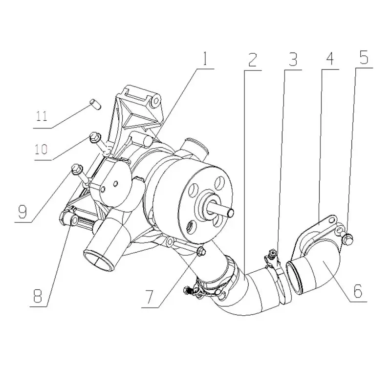 Wholesale Genuine YC6MK380-30(ME3QA-T1) Engine Parts - Water Pump, Thermostat, Radiator Hoses, Power Output Supplier, Factory