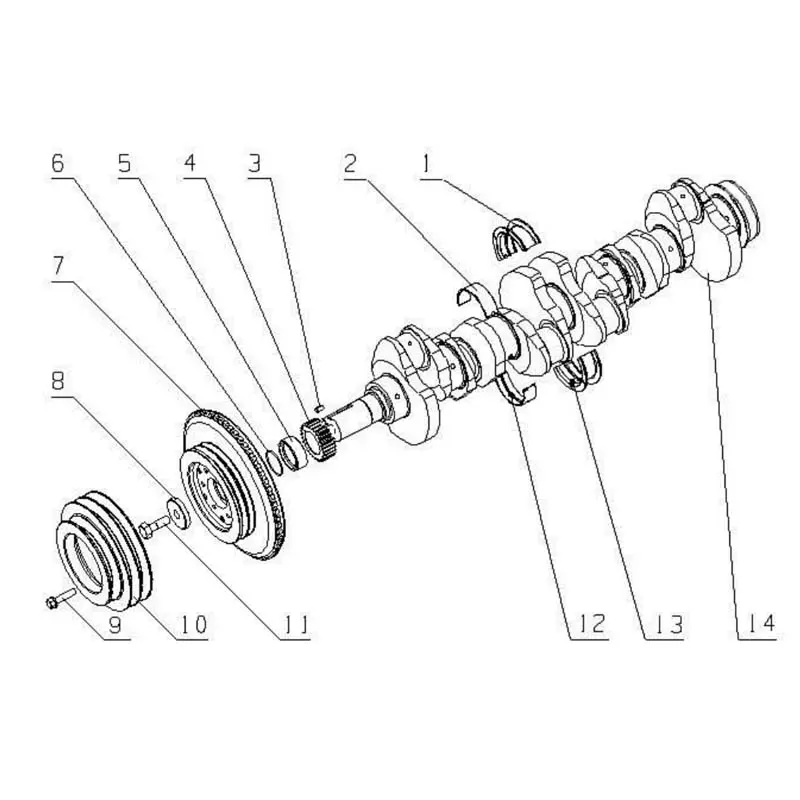 Wholesale Genuine YC6G270-30(G5AQP) Engine Parts - Cylinder Block, Piston, Crankshaft Damper Manufacturer, Supplier