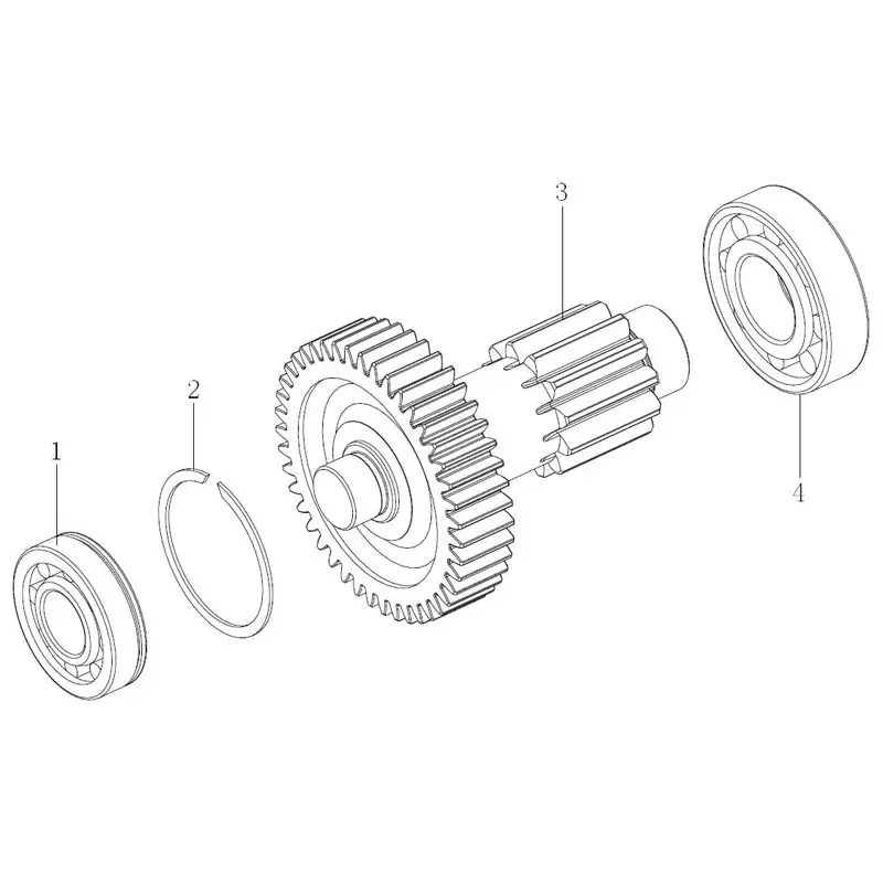 Wholesale FAST 8JS85C Gearbox Parts - Auxiliary Case Main Shaft/Countershaft/Housing/Cylinder Assembly Supplier, Factory
