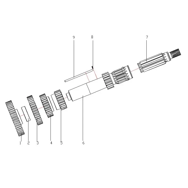 Wholesale Genuine OEM Fast 7DS200K Transmission Shaft Assemblies - Left/Right Countershaft & Second Shaft Components Manufacturer, Supplier