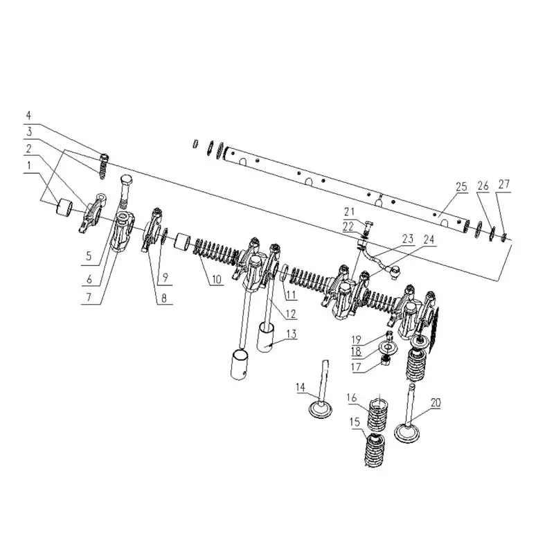 China Genuine YC4D120-21(D1204) Engine Parts - Crankshaft Damper, Camshaft, Valve Tappet & Intake/Exhaust Pipe Supplier, Factory
