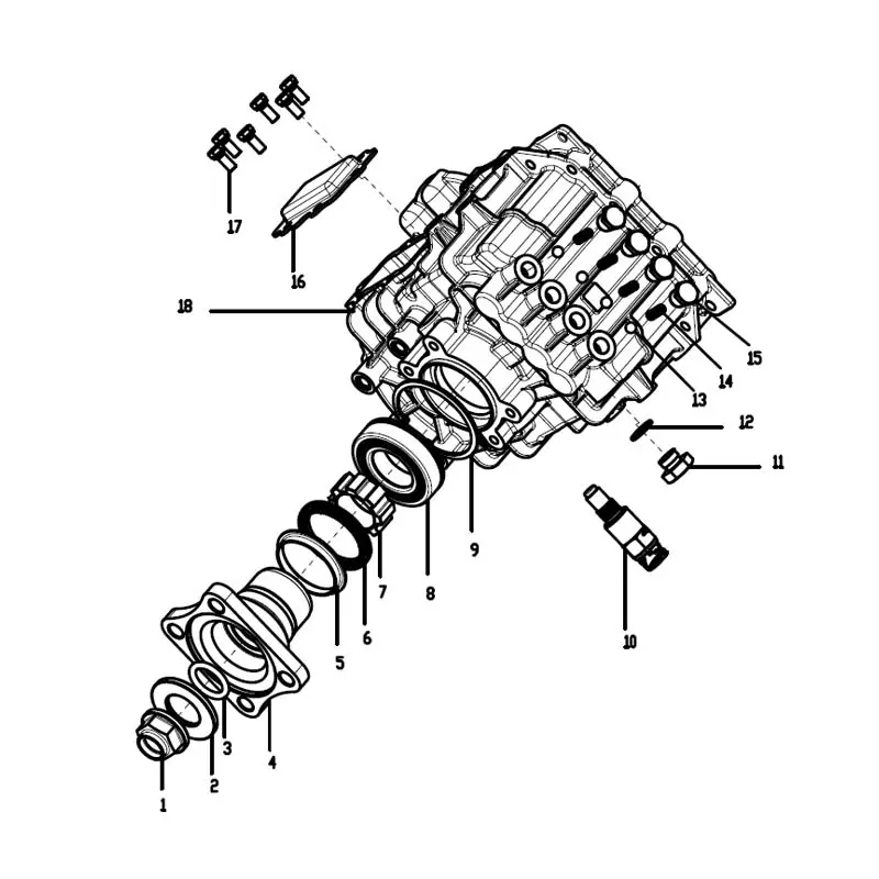 China FAST C6J45TB Gearbox Parts - Shift Fork Shaft/Rear Cover Housing/Other Parts Supplier, Factory