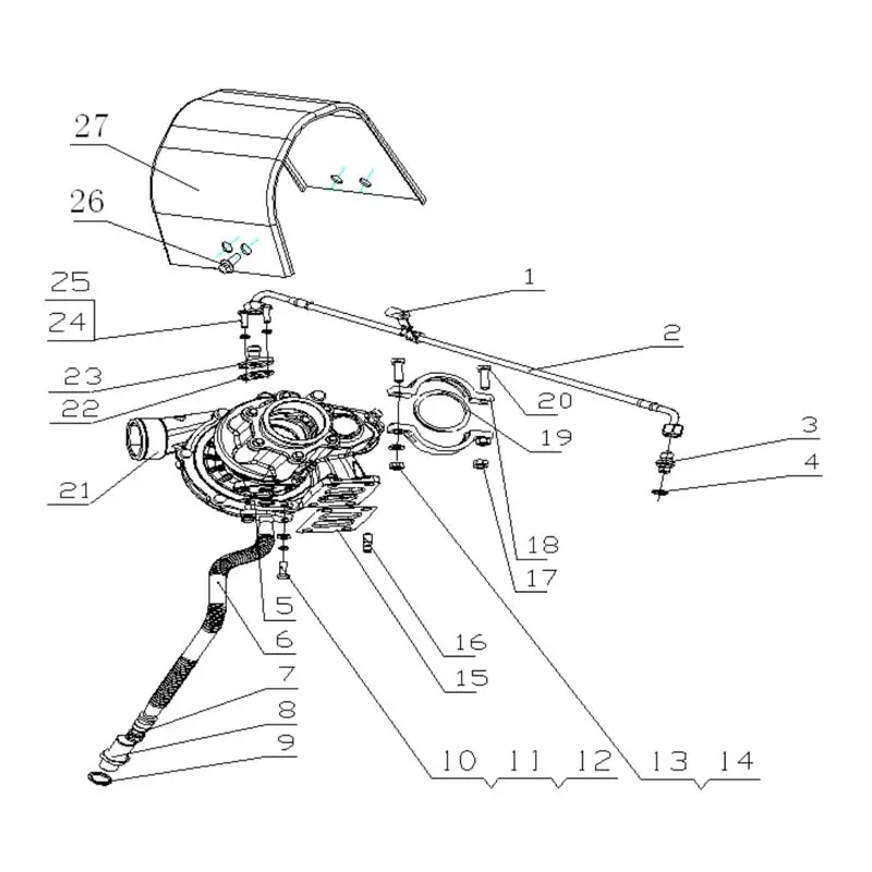 Wholesale Genuine YC6A260-30(A64LA) Engine Parts - Turbocharger, Water Pump, Steering Pump, Thermostat Manufacturer, Factory