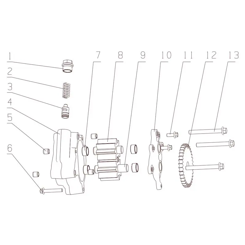 China Genuine YC6K12 Engine Parts - Valve Train, Intake/Exhaust, Oil Pump Supplier, Factory