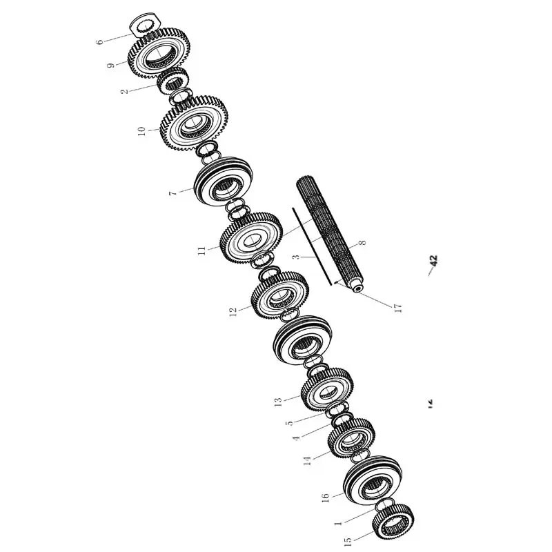 Wholesale Fast 12JSD180TA Transmission Component Parts - Clutch & Transmission Case, Second Shaft, Countershaft Assembly Accessories Manufacturer, Supplier