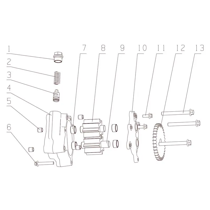 China Genuine YC6K13 Engine Parts - Valve Train, Intake/Exhaust, Oil Pump Supplier, Factory