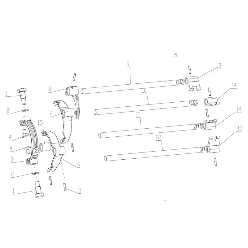 China FAST C6J45TB Gearbox Parts - Shift Fork Shaft/Rear Cover Housing/Other Parts Supplier, Factory