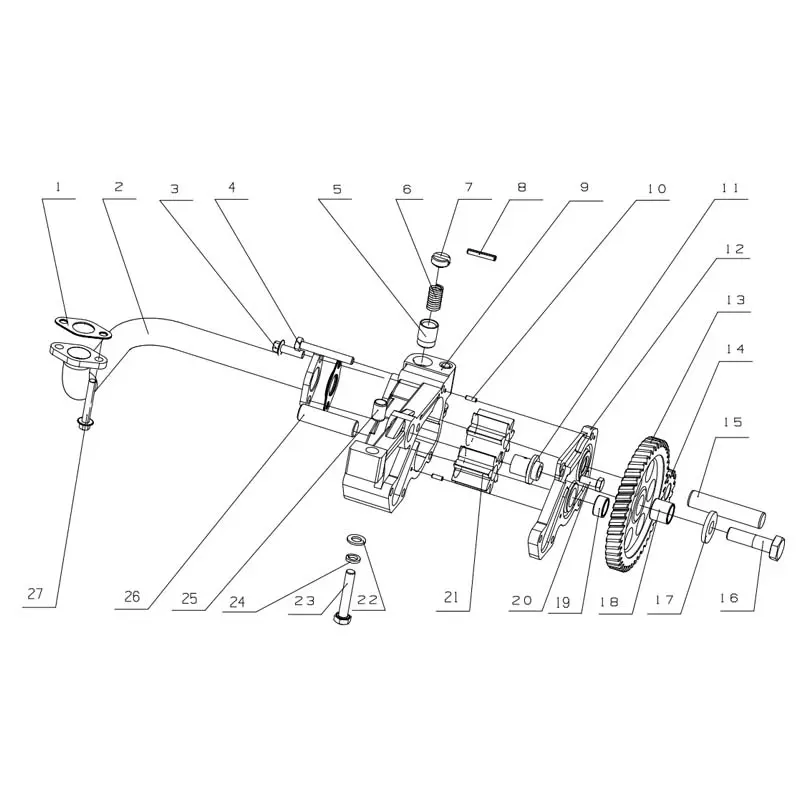 China Genuine YC6L330-42(L6200) Engine Parts - Valve Train, Intake/Exhaust, Oil Pump Manufacturer, Factory