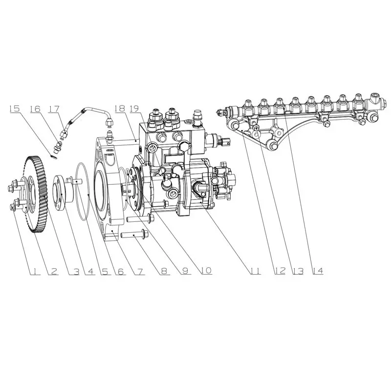 Wholesale Genuine YC6K1034-30(K2301) Engine Parts - Injection Pump, Injector, Water Pump, Fuel Lines Manufacturer, Supplier