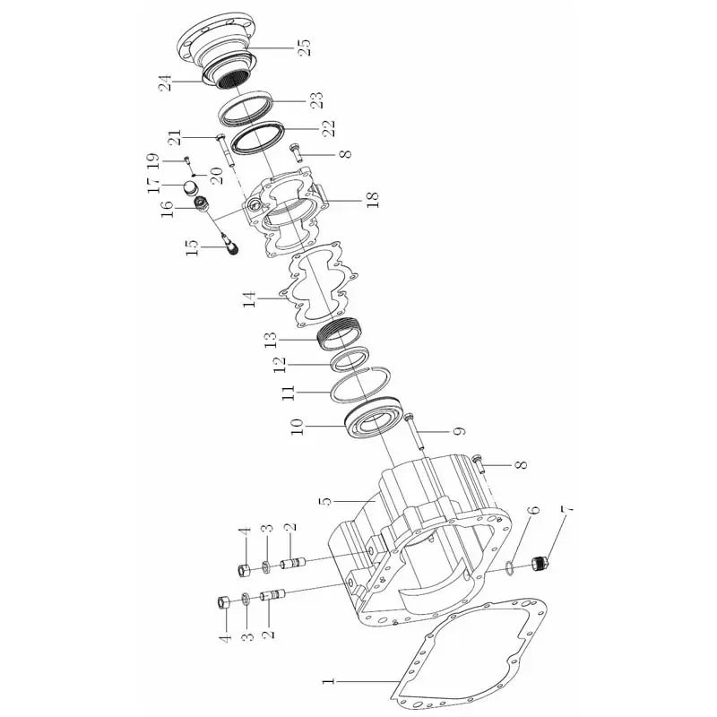 Wholesale FAST 8JS85C Gearbox Parts - Auxiliary Case Main Shaft/Countershaft/Housing/Cylinder Assembly Supplier, Factory