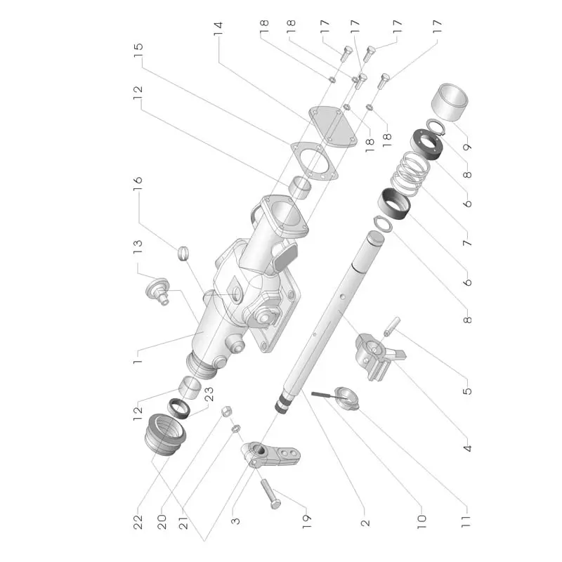 Wholesale Fast 7DS200K Transmission Spare Parts - Rear Cover & Reverse Idler Shaft, Control Device, Rear Bearing Cover Assembly Components Supplier, Factory