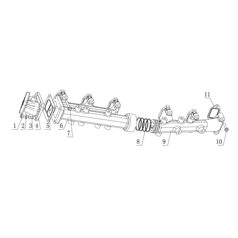 Wholesale Genuine YC6J220-33(J1A17-C) Engine Parts - Camshaft, Valve Tappet, Intake/Exhaust Manifold Manufacturer, Supplier