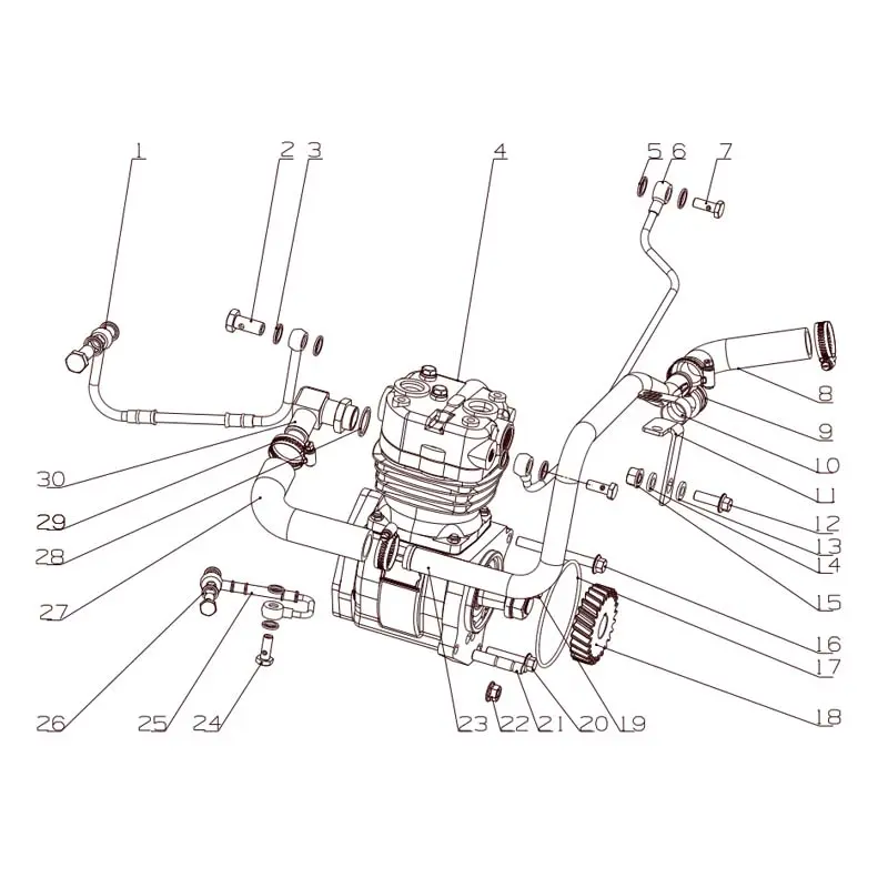 Wholesale Genuine YC6K1034-30(K2301) Engine Parts - Starter, Alternator, Air Compressor, Thermostat Manufacturer, Supplier
