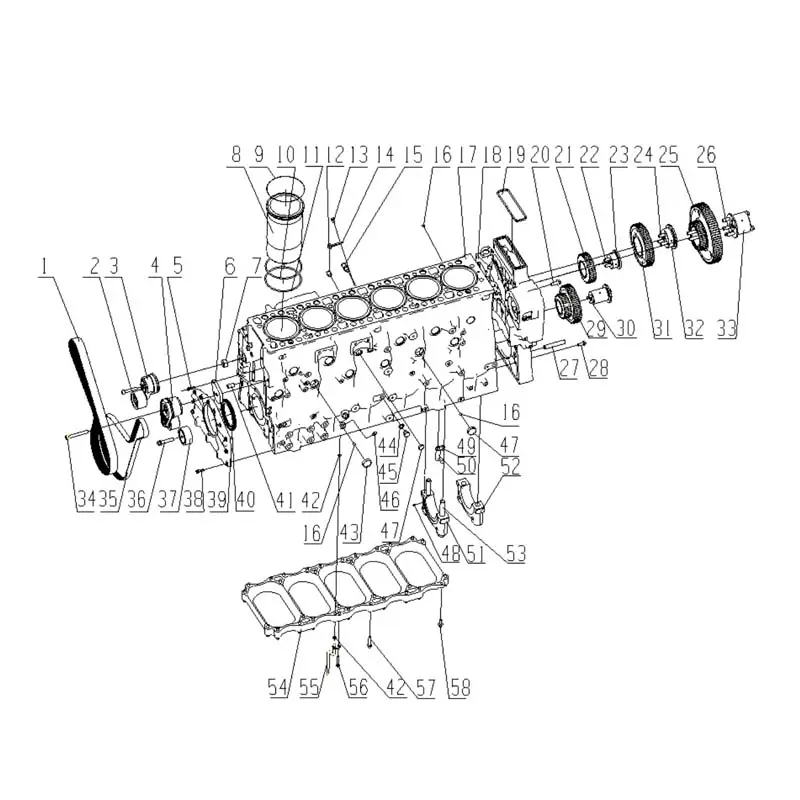 China Genuine YC6K12 Engine Parts - Cylinder Block, Piston, Camshaft Manufacturer, Supplier