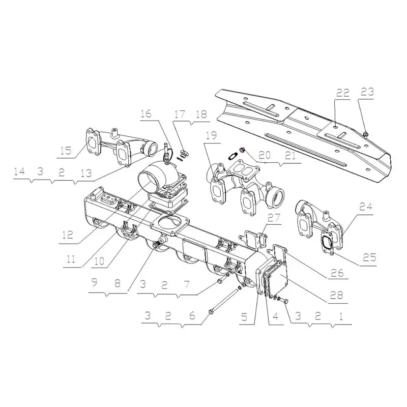 Wholesale Genuine YC6MK380-30(ME3QA-T1) Engine Parts - Camshaft, Valve Train, Intake/Exhaust Manifold Manufacturer, Factory