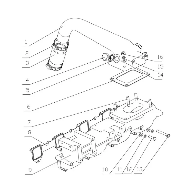 China Genuine YC4D120-21(D1204) Engine Parts - Crankshaft Damper, Camshaft, Valve Tappet & Intake/Exhaust Pipe Supplier, Factory