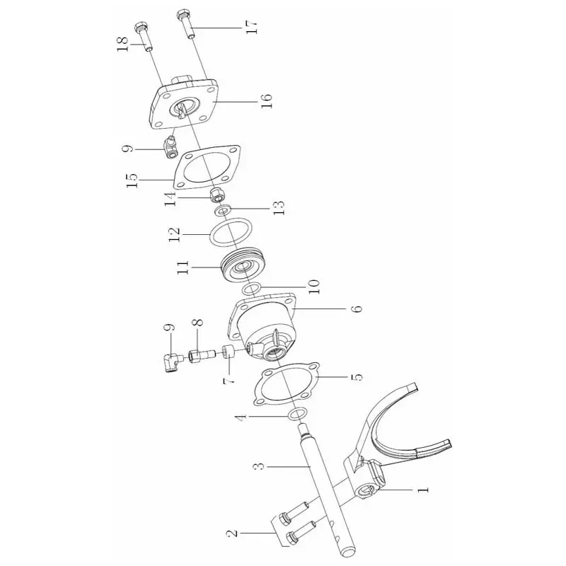 Wholesale FAST 8JS85C Gearbox Parts - Auxiliary Case Main Shaft/Countershaft/Housing/Cylinder Assembly Supplier, Factory