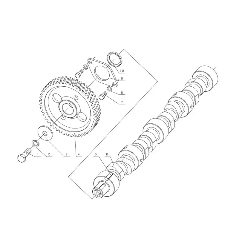 China Genuine YC4D120-21(D1204) Engine Parts - Crankshaft Damper, Camshaft, Valve Tappet & Intake/Exhaust Pipe Supplier, Factory