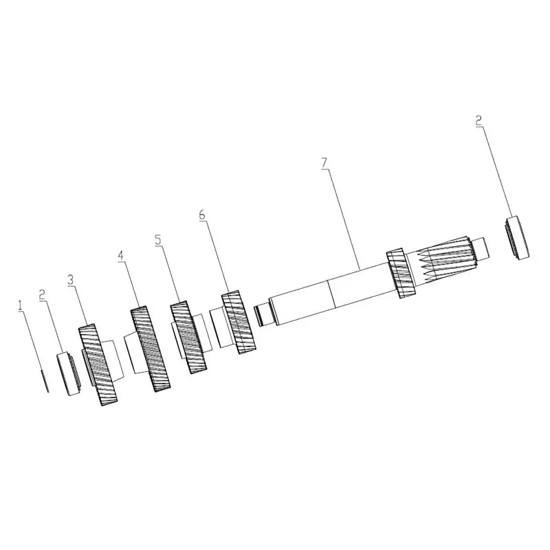 China FAST C6J45TB Gearbox Parts - Clutch/Transmission Case/Second Shaft/Countershaft Assembly Manufacturer, Supplier
