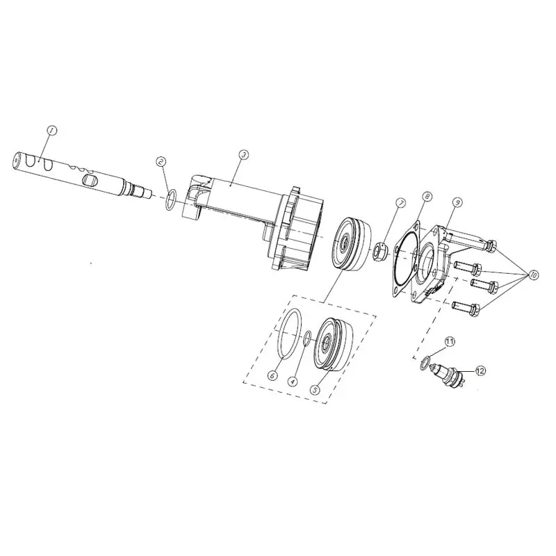 China FAST 12JSD200T-B+QH70 Gearbox Parts - Rear Cover/Auxiliary Case Cylinder/Bearing Cover Assembly Components Manufacturer, Supplier