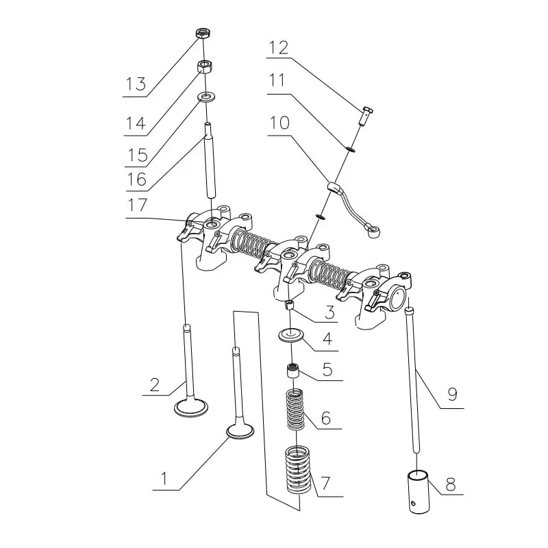 Wholesale Genuine YC6J220-33(J1A17-C) Engine Parts - Camshaft, Valve Tappet, Intake/Exhaust Manifold Manufacturer, Supplier