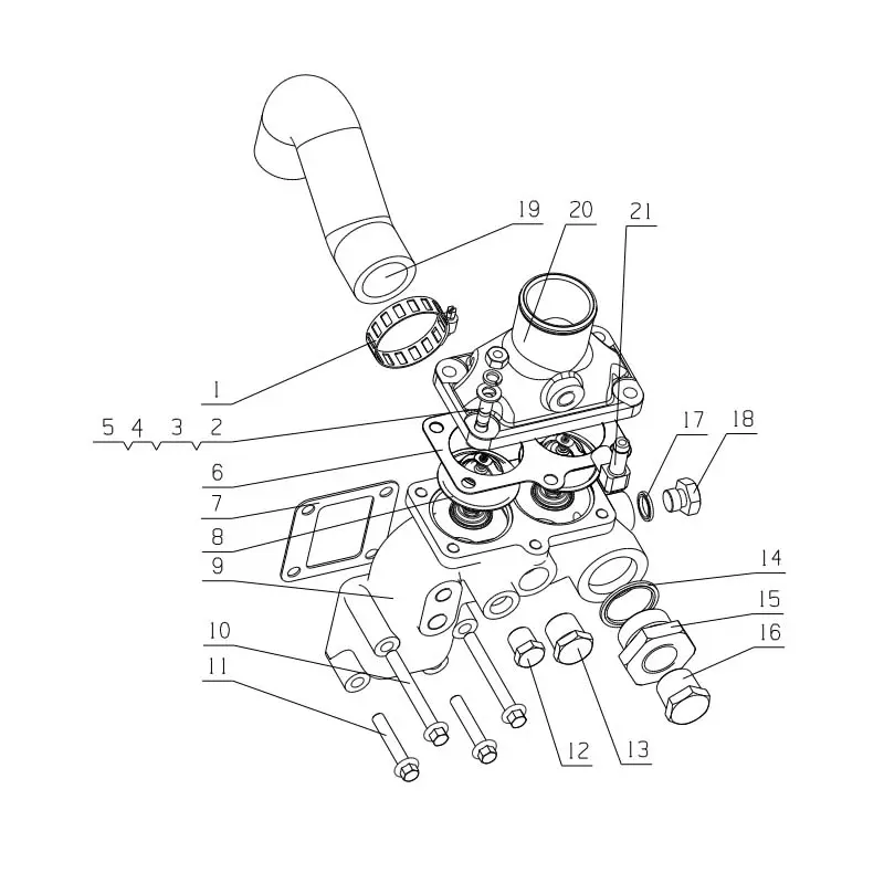 Wholesale Genuine YC6A260-30(A64LA) Engine Parts - Turbocharger, Water Pump, Steering Pump, Thermostat Manufacturer, Factory