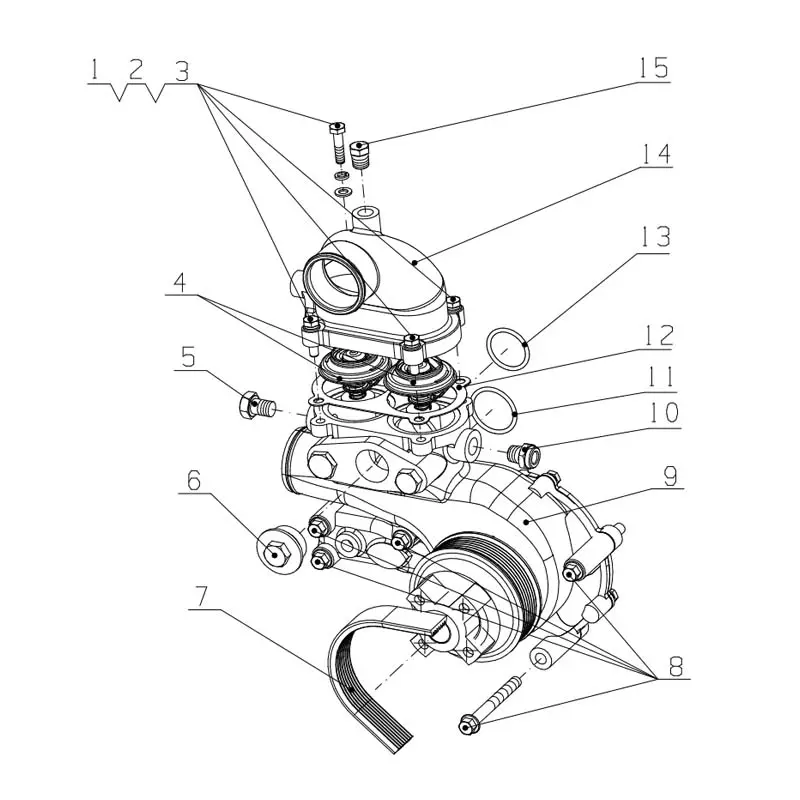 China Genuine YC6L330-42(L6200) Engine Parts - Catalytic Converter, Water Pump, Fan, Steering Pump Supplier, Factory