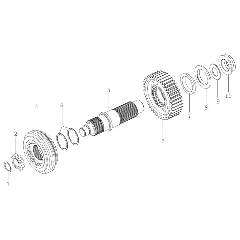 Wholesale FAST 8JS85C Gearbox Parts - Auxiliary Case Main Shaft/Countershaft/Housing/Cylinder Assembly Supplier, Factory