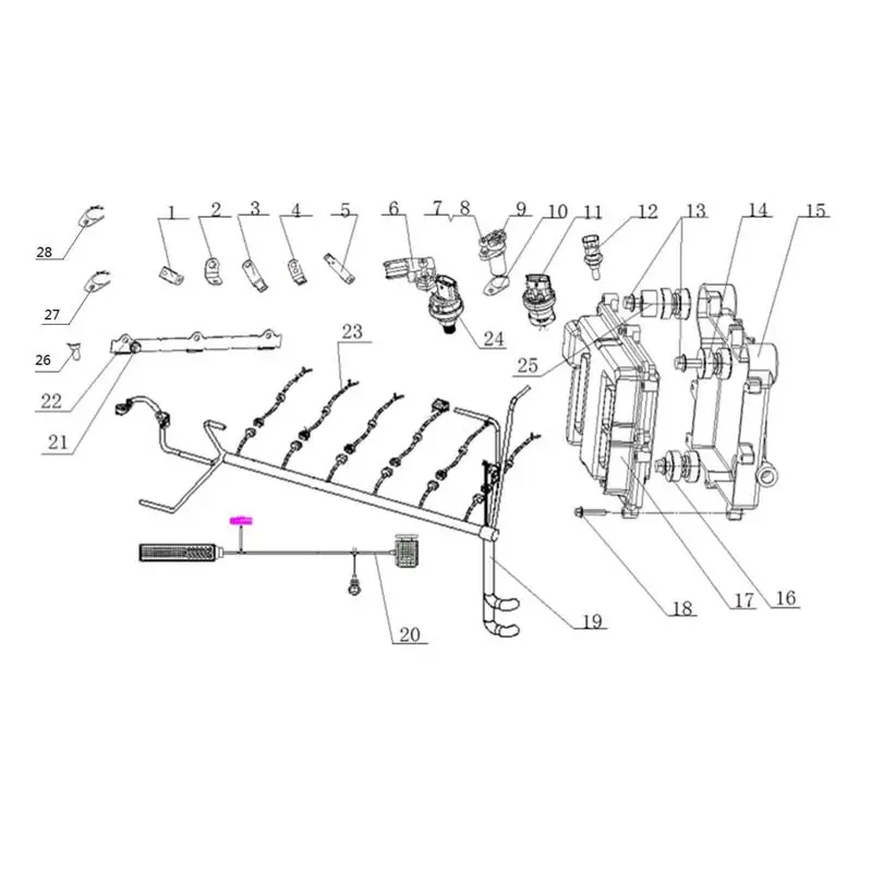 China Genuine YC6MK380-30(ME3QA-T1) Engine Parts - Starter, Alternator, Steering Pump, Control System Supplier, Factory