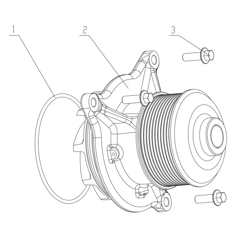 China Genuine YC6K13 Engine Parts - Thermostat, Water Pump, Fan, Steering Pump Manufacturer, Factory