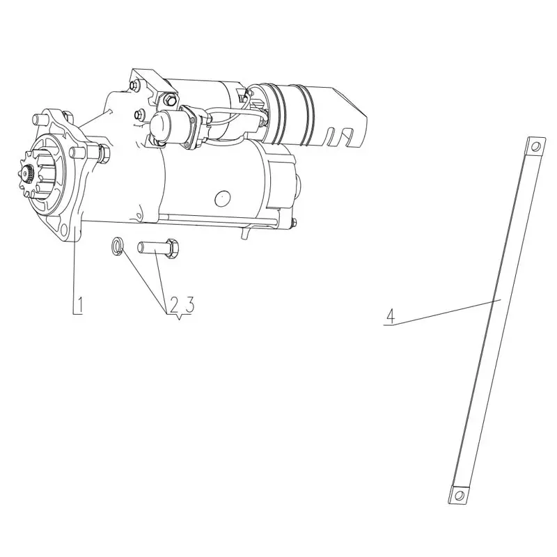 China Genuine YC6J220-33(J1A17-C) Engine Parts - Starter, Alternator, Sensor, Nameplate Supplier, Factory