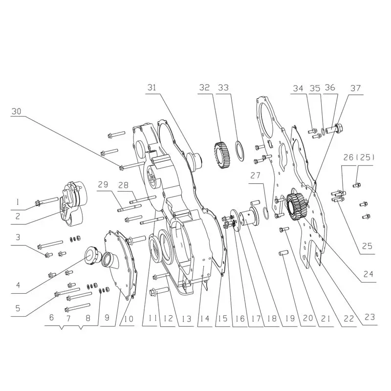 Wholesale Genuine YC6A260-30(A64LA) Engine Parts - Cylinder Block, Piston, Crankshaft Damper Manufacturer, Factory
