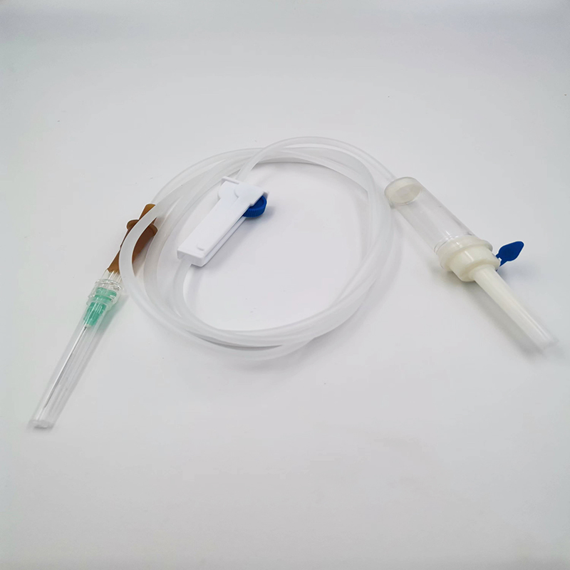 Conjunto de infusión IV desechable de precisión con conexión Luer y aguja