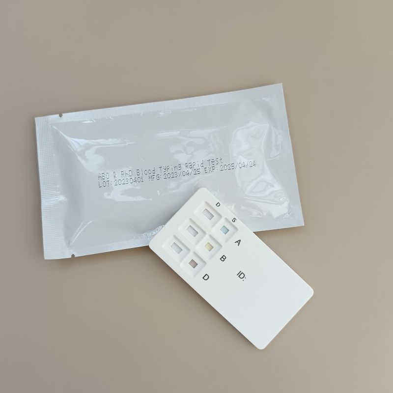 Kit de Prueba Rápida de Agrupación Sanguínea Abo y Rhd